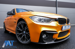 Pachet Exterior cu Grile Centrale compatibil cu BMW Seria 3 F30 (2011-2019) M3 CS Look Fara Proiectoare-image-6077581