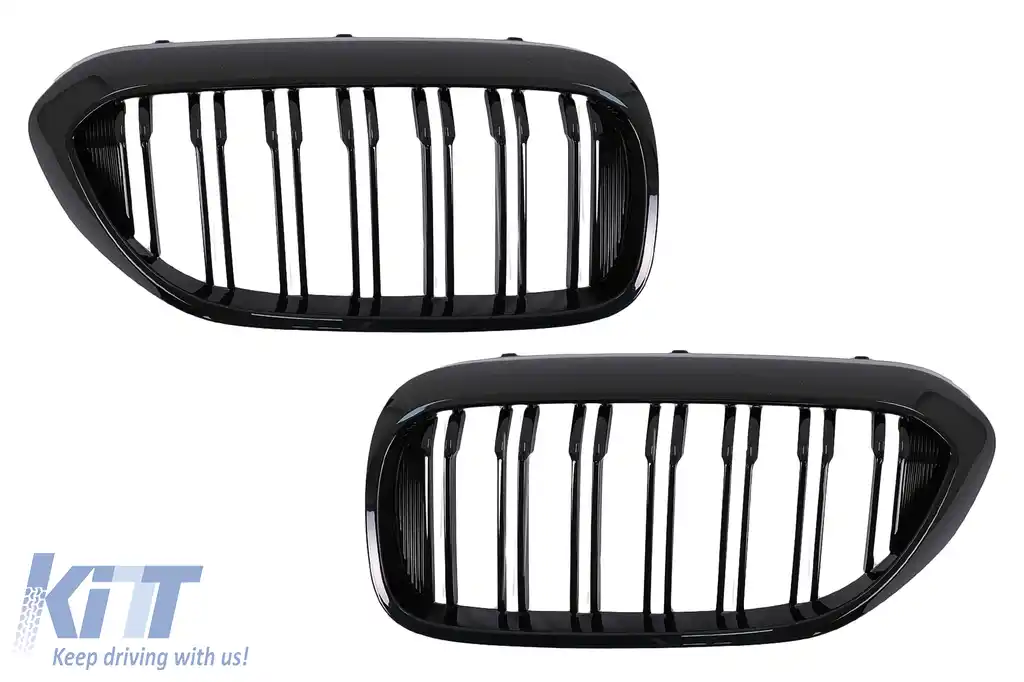 Pachet Exterior cu Grile Centrale Negru Lucios compatibil cu BMW Seria 5 G30 (2017-2019) M-Tech Design-image-6051376