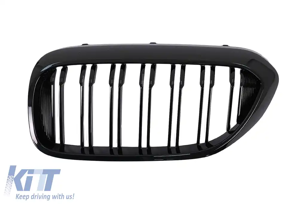Pachet Exterior cu Grile Centrale Negru Lucios compatibil cu BMW Seria 5 G30 (2017-2019) M-Tech Design-image-6051377