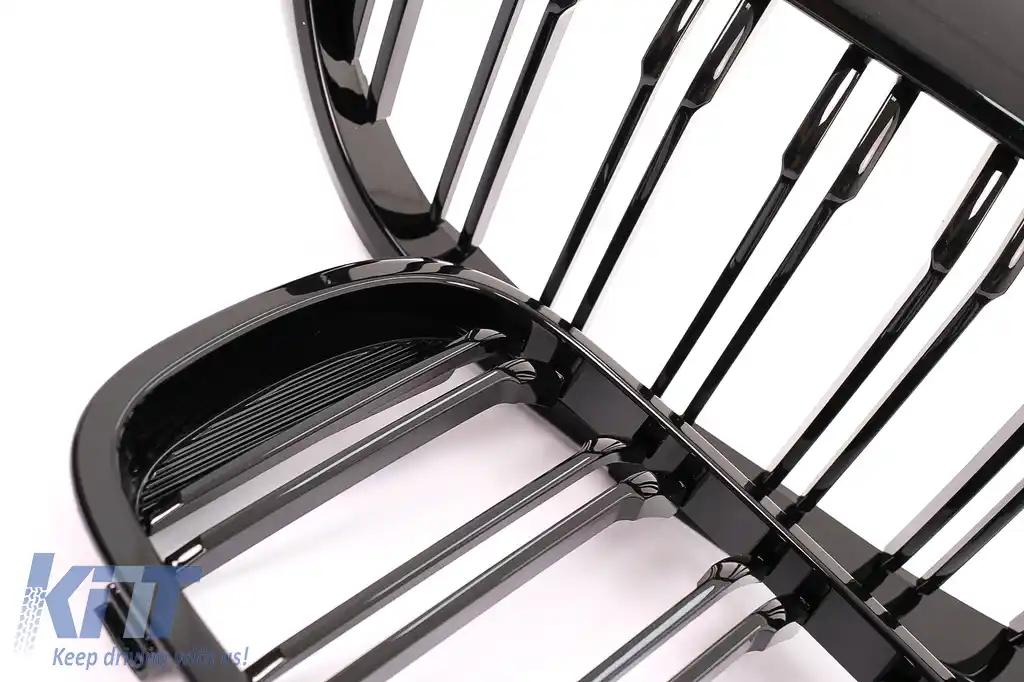 Pachet Exterior cu Grile Centrale Negru Lucios compatibil cu BMW Seria 5 G30 (2017-2019) M-Tech Design-image-6051380