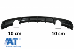 Pachet Exterior cu Prelungire Bara Fata si Difuzor cu Evacuare Dubla compatibil cu BMW Seria 3 F30 (2011-2019) M-Performance Design Carbon-image-6077449