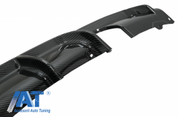 Pachet Exterior cu Prelungire Bara Fata si Difuzor cu Evacuare Dubla compatibil cu BMW Seria 3 F30 (2011-2019) M-Performance Design Carbon-image-6077450