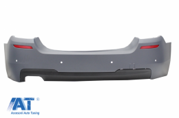 Pachet Exterior cu Prelungire Bara si Capace oglinzi compatibil cu BMW Seria 5 F10 Non LCI (2011-2014) M Design Carbon-image-6079135