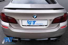 Pachet Exterior cu Prelungire Bara si Capace oglinzi compatibil cu BMW Seria 5 F10 Non LCI (2011-2014) M Design Carbon-image-6079157