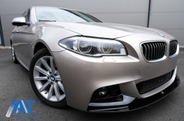Pachet Exterior cu Prelungire Bara si Capace oglinzi compatibil cu BMW Seria 5 F10 Non LCI (2011-2014) M Design Carbon-image-6079159