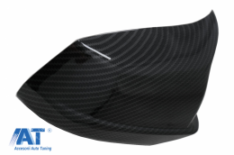Pachet Exterior cu Prelungire Bara si Capace oglinzi compatibil cu BMW Seria 5 F10 Non LCI (2011-2014) M Design Carbon-image-6079171