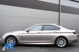 Pachet Exterior cu Prelungire Bara si Capace oglinzi arbon Real compatibil cu BMW Seria 5 F10 Non LCI (2011-2014) M Design-image-6079225
