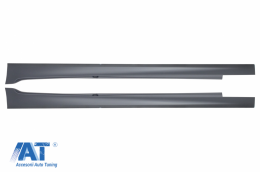 Pachet Exterior cu Prelungire Bara si Capace oglinzi arbon Real & Toba Ornament Carbon Mat compatibil cu BMW Seria 5 F10 Non LCI (2011-2014) M Design-image-6081174