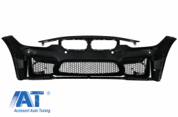 Pachet Exterior cu Tobe Ornamente Carbon Fiber si Aripi Laterale compatibil cu BMW F30 (2011-2019) EVO II M3 CS Style Fara Proiectoare-image-6059634