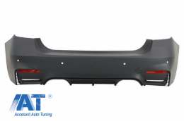 Pachet Exterior cu Tobe Ornamente Carbon compatibil cu BMW F30 (2011-2019) EVO II M3 CS Style Fara Proiectoare-image-6059541