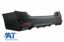 Pachet Exterior cu Tobe Ornamente Carbon compatibil cu BMW F30 (2011-2019) EVO II M3 CS Style Fara Proiectoare-image-6059542