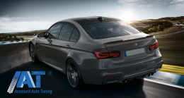 Pachet Exterior cu Tobe Ornamente Carbon compatibil cu BMW F30 (2011-2019) EVO II M3 CS Style Fara Proiectoare-image-6059552