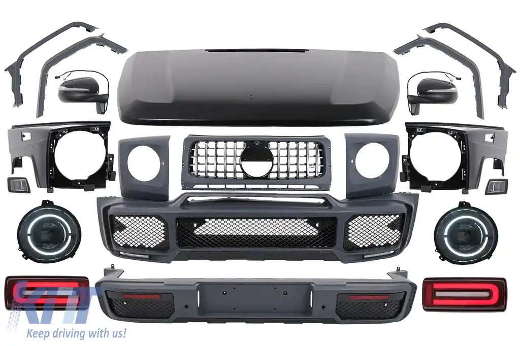 Pachet Exterior de Conversie 2018+ G63 Design compatibil cu Mercedes W463 G-Class (2008-2017)