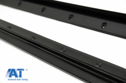 Pachet Exterior Extensii compatibil cu BMW Seria 3 G20 Sedan G21 Touring (2018-up) cu Difuzor de aer si Ornamente evacuare M340i Design Negru Lucios-image-6085396