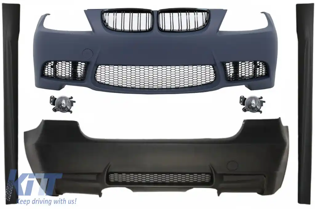 Pachet Exterior fara PDC cu Proiectoare Ceata compatibil cu BMW Seria 3 E90 LCI Facelift (2008-2011) M3 Design