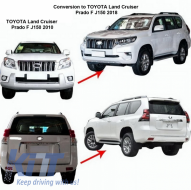 Pachet exterior Kit Conversie Complet Facelift (2018-up) Look compatibil cu Toyota Land Cruiser Prado J150 (2010-2018)-image-6042501