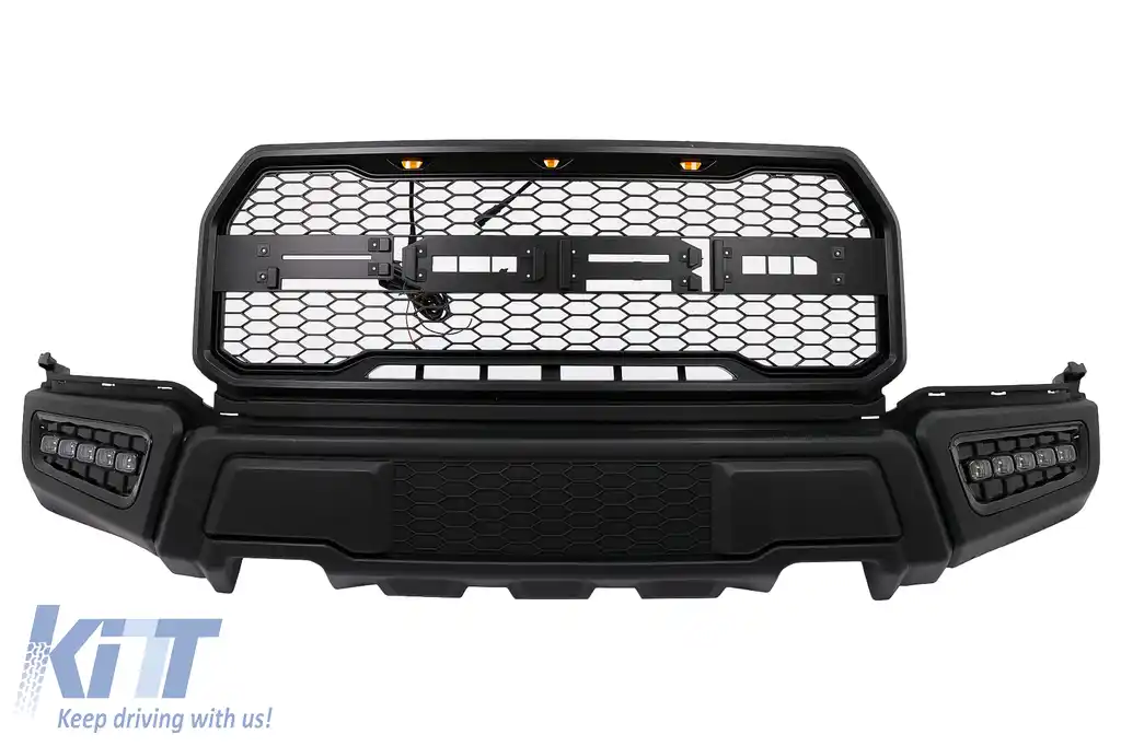 Pachet exterior Kit Conversie Complet Facelift compatibil cu Ford Ranger (2015-2021) to 2017 F150 Raptor-image-6103452