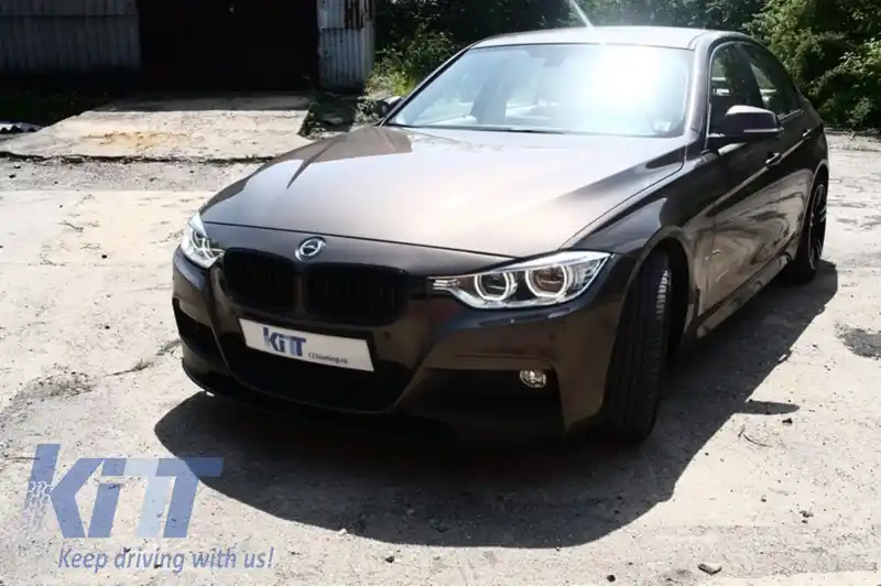 Pachet Exterior M-Performance compatibil cu BMW (F30) 2011-up +Ornamente Evacuare M-Power Negre-image-6033478