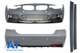 Pachet Exterior M-Performance cu Ornamente Evacuare negre compatibil cu BMW Seria 3 F30 (2011-2019) M-Performance Design-image-6018294