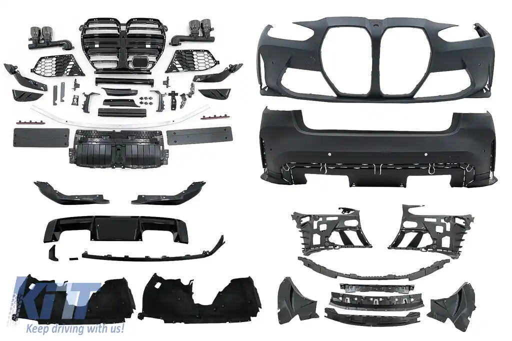 Pachet Exterior Wide compatibil cu BMW Seria 3 G20 (2018-2022) Conversie la G80 M3-image-6097850