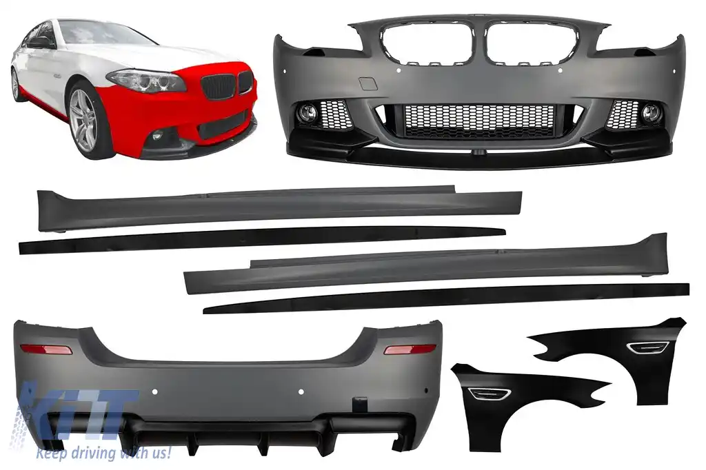 Pachet M Performance Design Design cu aripi tip M5 cu semnalizatoare potrivit pentru BMW Seria 5 F10 2010-2013