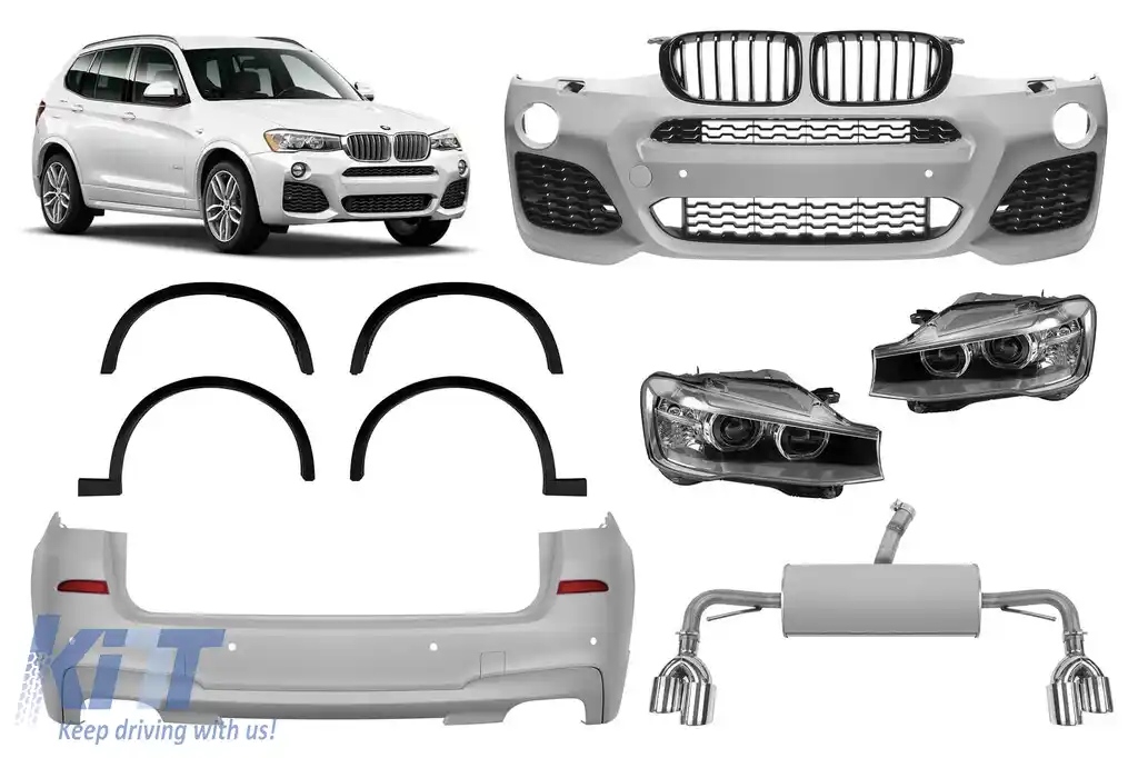 Pachet M potrivit pentru BMW X3 F25 2010-2013 conversie la F25 LCI 2014-2017