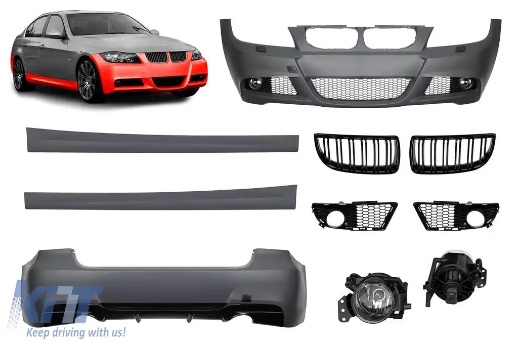 Pachet M-tech potrivit pentru BMW Seria 3 E90 sedan 2005-2008, -o---o-