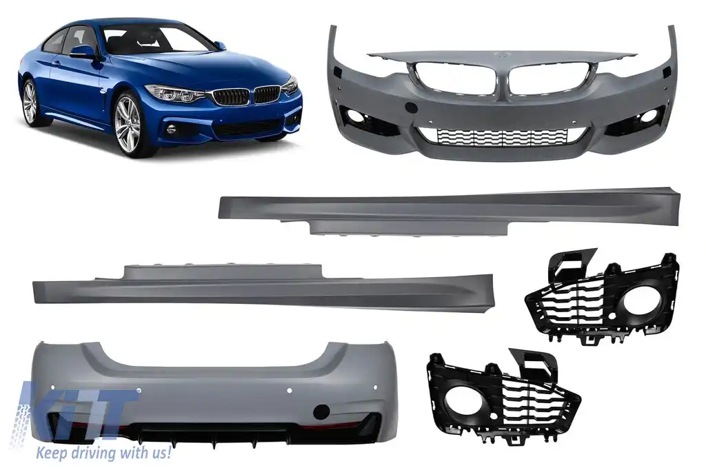 Pachet M-tech potrivit pentru BMW Seria 4 F32, F33 2013-2020, -oo----, fără proiectoare de ceață