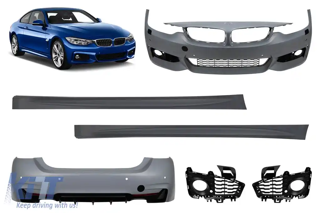 Pachet M-tech potrivit pentru BMW Seria 4 F36 2013-2020, -oo----, fără proiectoare de ceață