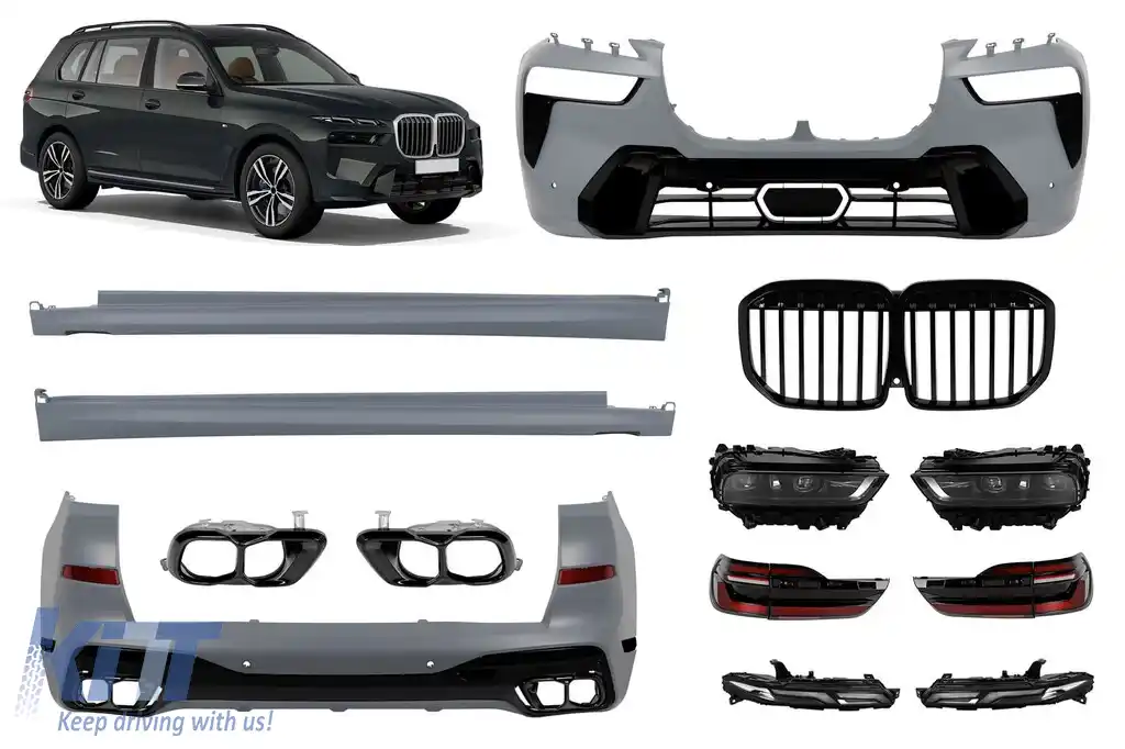 Pachet M tech potrivit pentru BMW X7 G07 2019-2022 conversie la X7 LCI după 2023