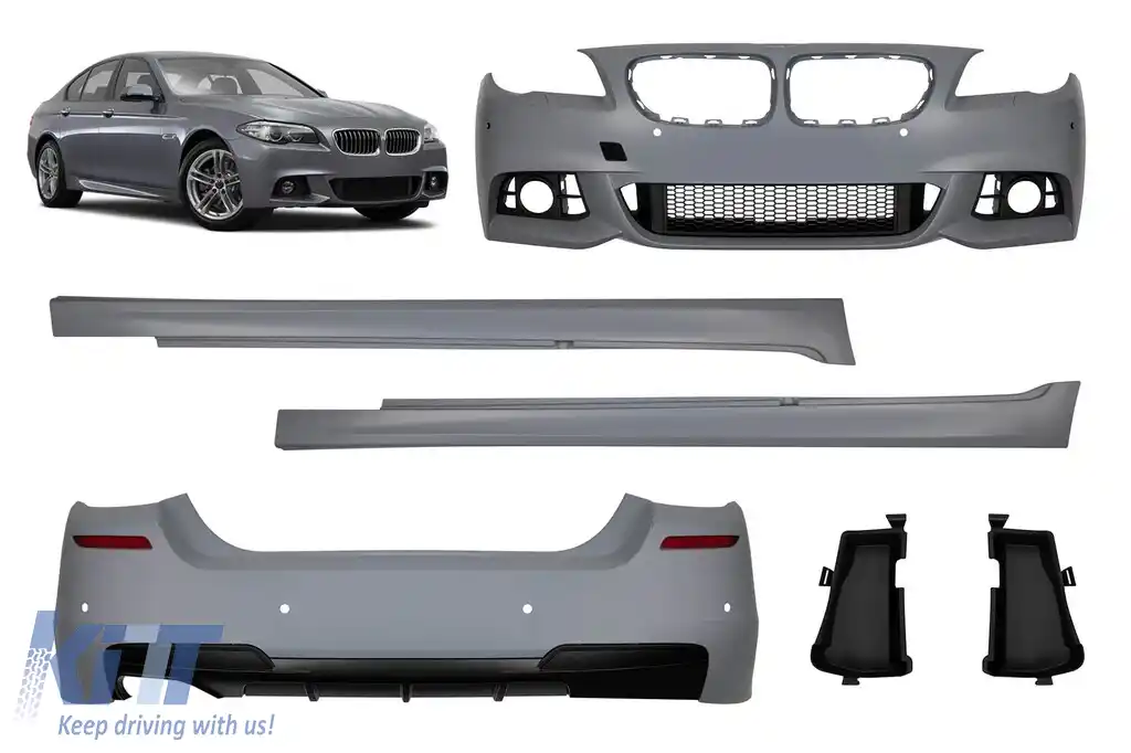 Pachet M Technik potrivit pentru BMW Seria 5 F10 2013-2017 cu PDC, fără proiectoare de ceață