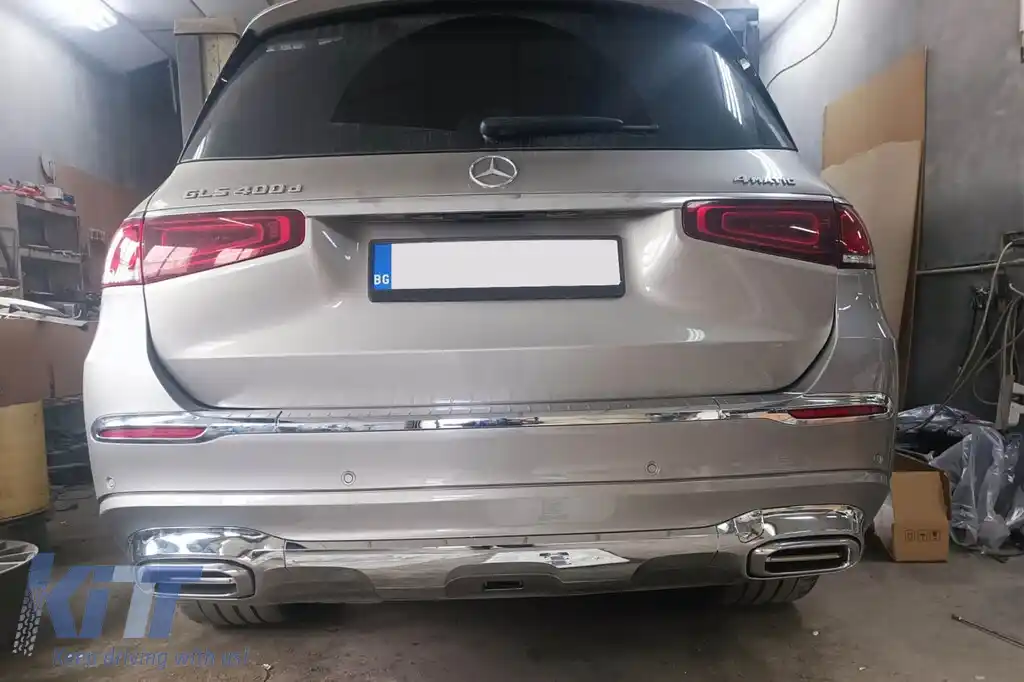 Pachet Maybach potrivit pentru Mercedes GLS X167 2020-2023 cu trepte-image-6148997