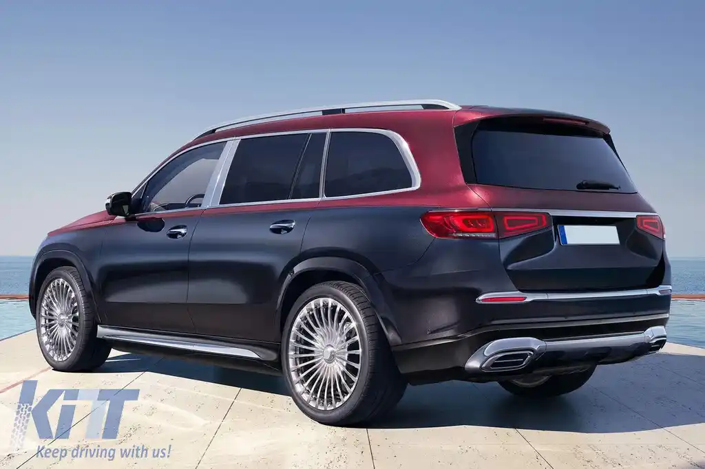 Pachet Maybach potrivit pentru Mercedes GLS X167 2020-2023 cu trepte-image-6149000
