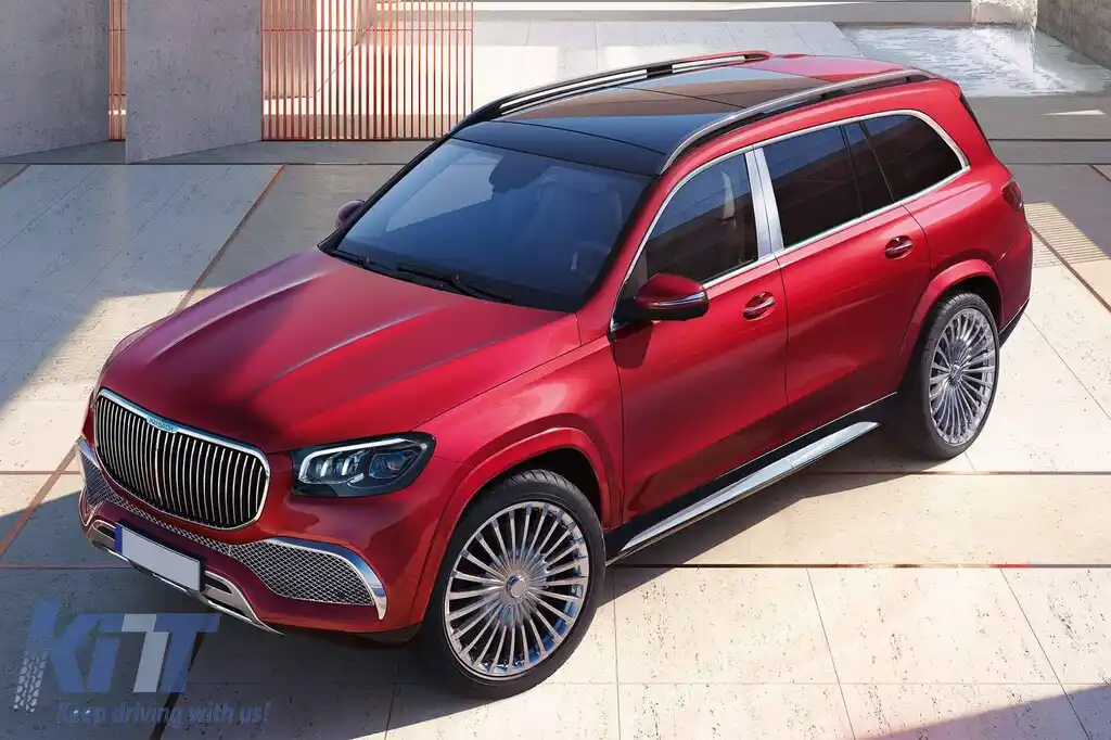 Pachet Maybach potrivit pentru Mercedes GLS X167 2020-2023 cu trepte-image-6149001