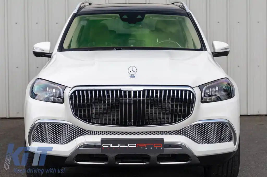 Pachet Maybach potrivit pentru Mercedes GLS X167 2020-2023 cu trepte-image-6149007