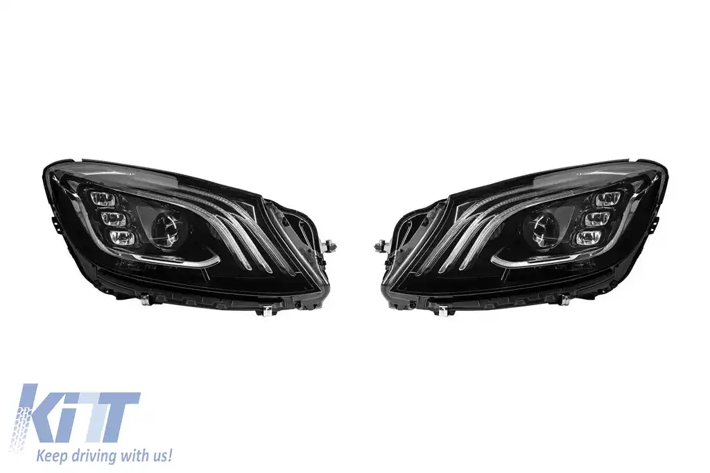 Pachet Maybach potrivit pentru Mercedes S-Class W222 2013-2020 cu faruri LED-image-6141844