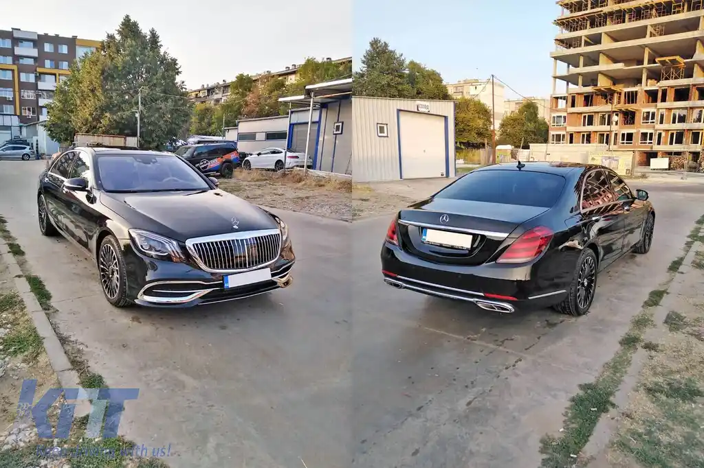 Pachet Maybach potrivit pentru Mercedes S-Class W222 2013-2020 cu faruri LED-image-6141858