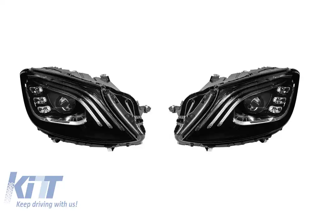 Pachet Maybach potrivit pentru Mercedes S-Class W222 2013-2020 cu faruri LED și stopuri LED-image-6236014