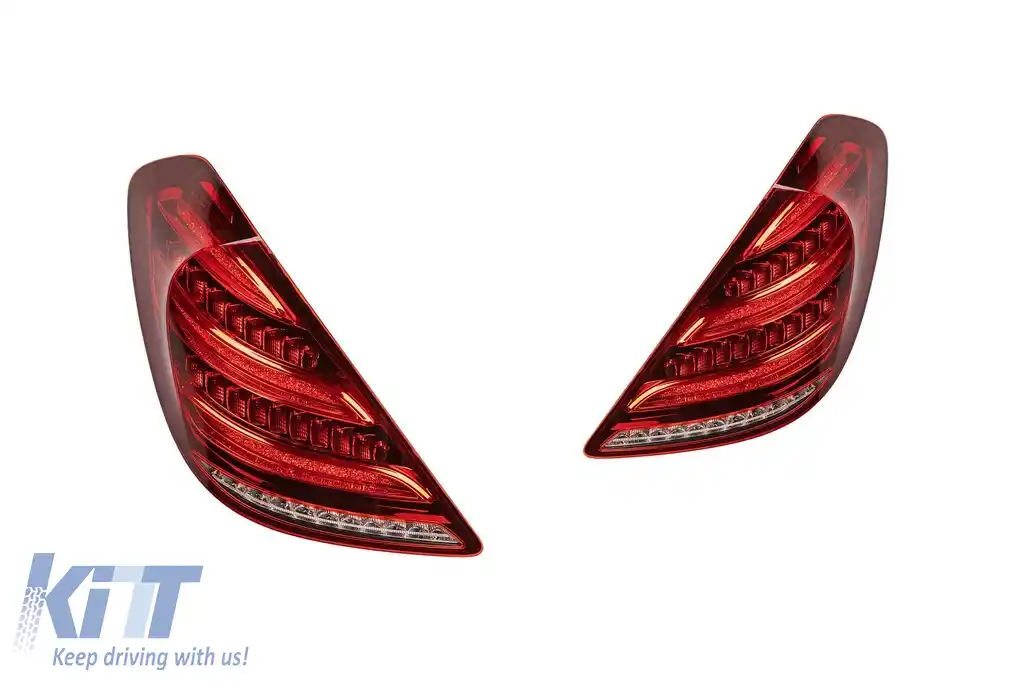 Pachet Maybach potrivit pentru Mercedes S-Class W222 2013-2020 cu faruri LED și stopuri LED-image-6236026