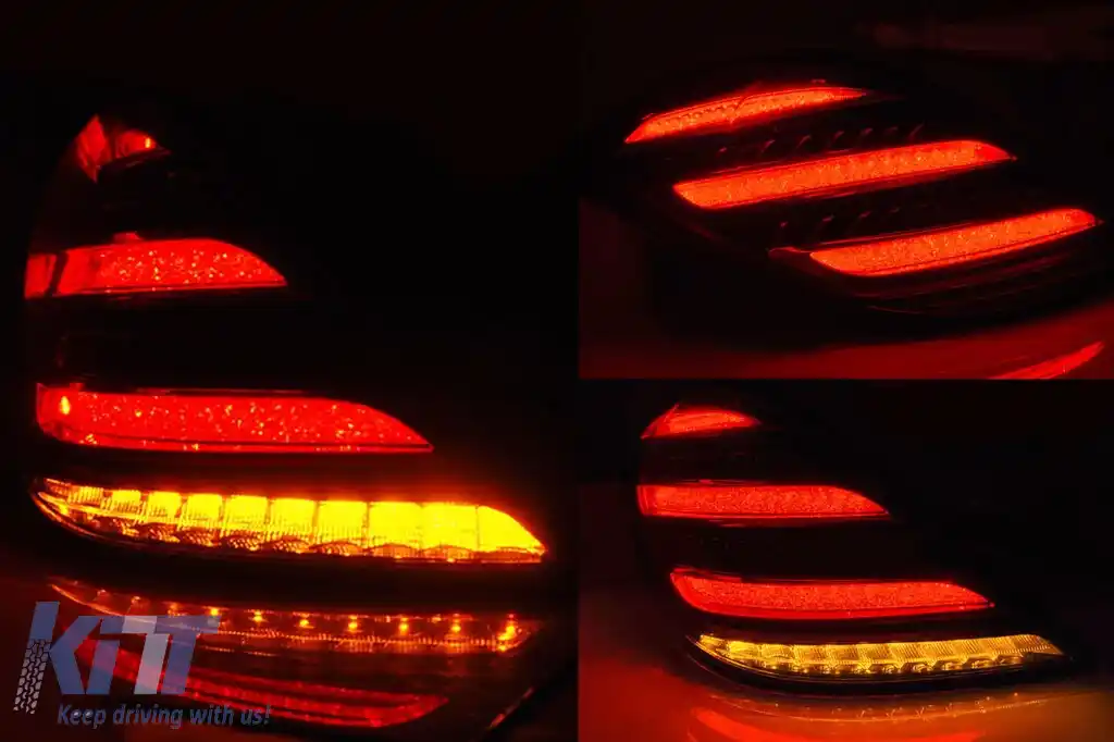 Pachet Maybach potrivit pentru Mercedes S-Class W222 2013-2020 cu faruri LED și stopuri LED-image-6236029