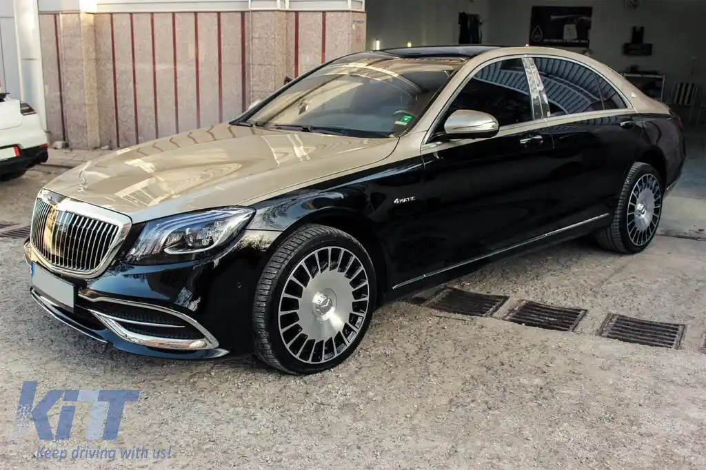 Pachet Maybach potrivit pentru Mercedes S-Class W222 2013-2020 cu faruri LED și stopuri LED-image-6236031