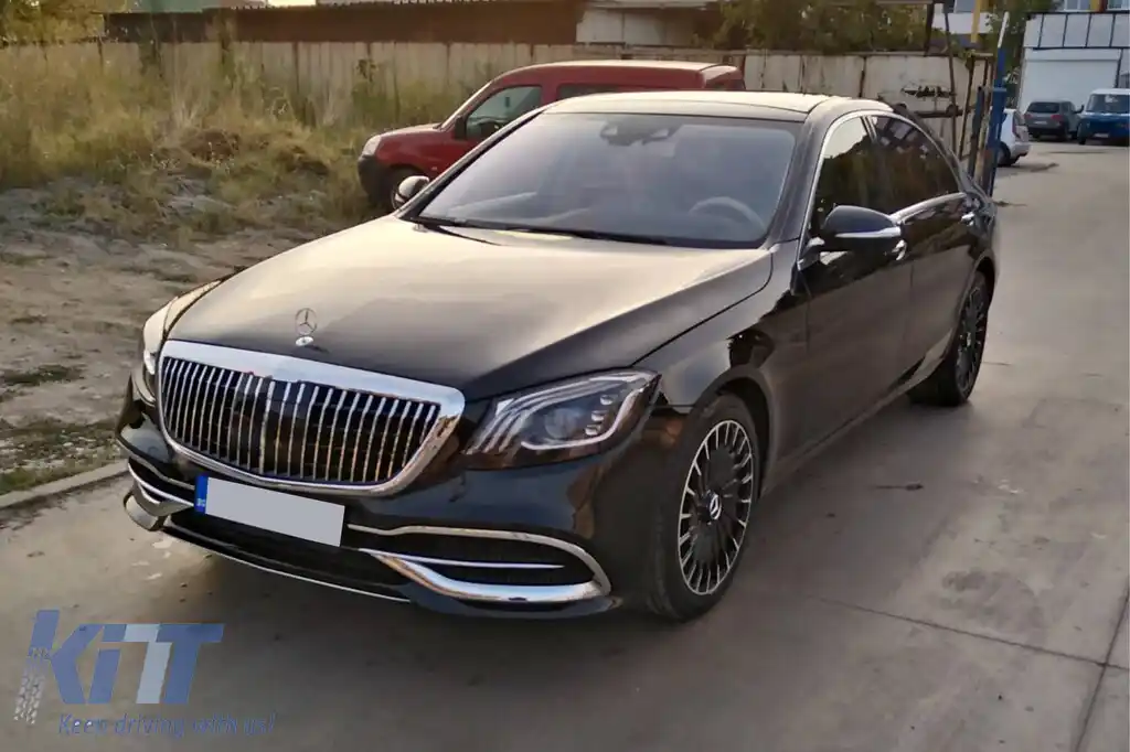 Pachet Maybach potrivit pentru Mercedes S-Class W222 2013-2020 cu faruri LED și stopuri LED-image-6236033