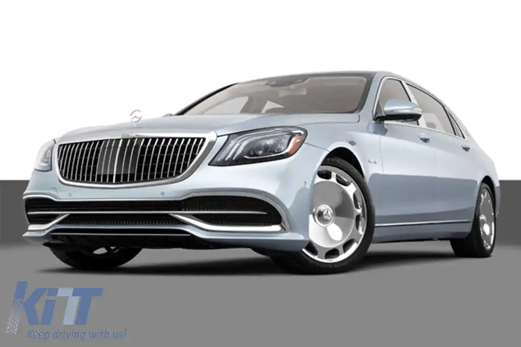 Pachet Maybach potrivit pentru Mercedes S-Class W222 2013-2020 cu faruri LED și stopuri LED-image-6236036