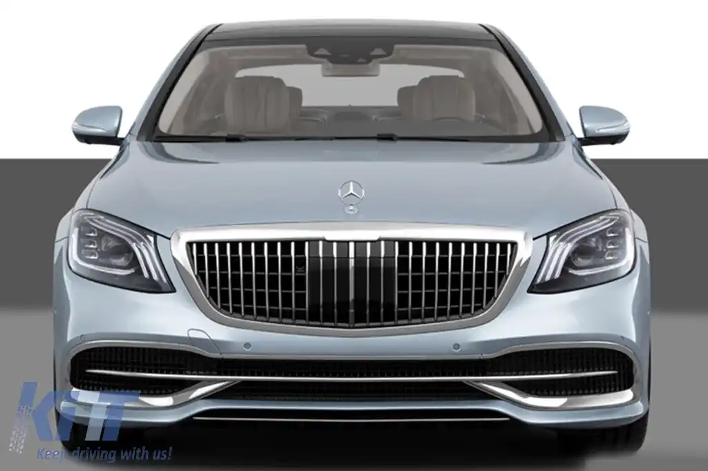 Pachet Maybach potrivit pentru Mercedes S-Class W222 2013-2020 cu faruri LED și stopuri LED-image-6236037