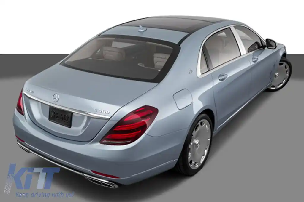 Pachet Maybach potrivit pentru Mercedes S-Class W222 2013-2020 cu faruri LED și stopuri LED-image-6236039