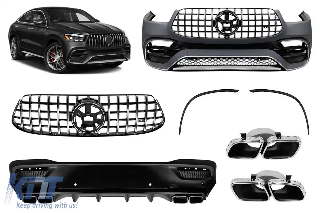 Pachetul GLE63 A Design potrivit pentru Mercedes GLE Coupe C167 după 2019 pentru modelul echipat cu bara spate A Design line