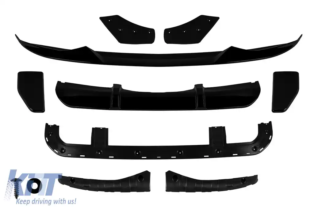 Pachetul M Performance Design Design Aero potrivit pentru BMW X5 F15 2014-2018 cu pachet M, lac negru