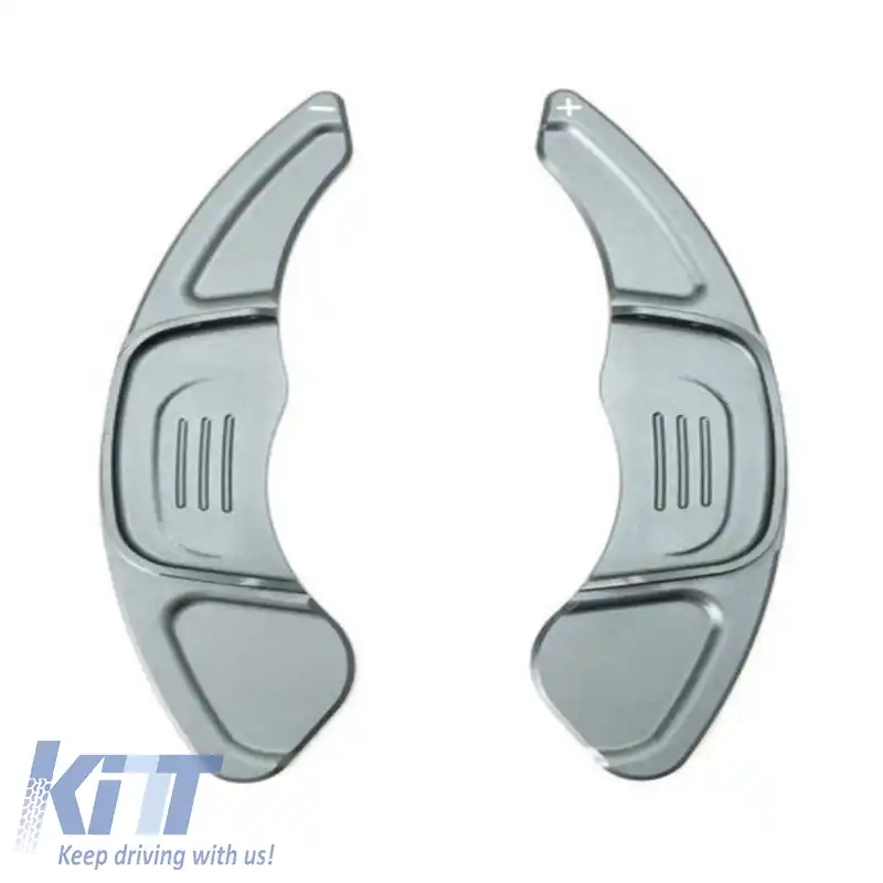 Paddle Shift din aluminiu potrivit pentru VW Golf VII (7) 13-17 / VW Tiguan 17+ Argintiu 2 Piese-image-6309099