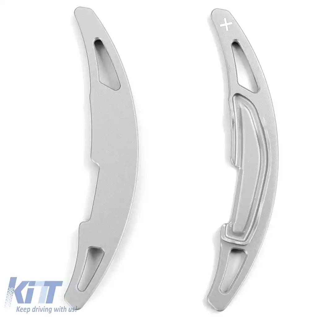 Paddle-uri de schimbare din aluminiu argintiu, potrivite pentru BMW M2 F87, M3 F80, M4 F82, F83-image-6207356