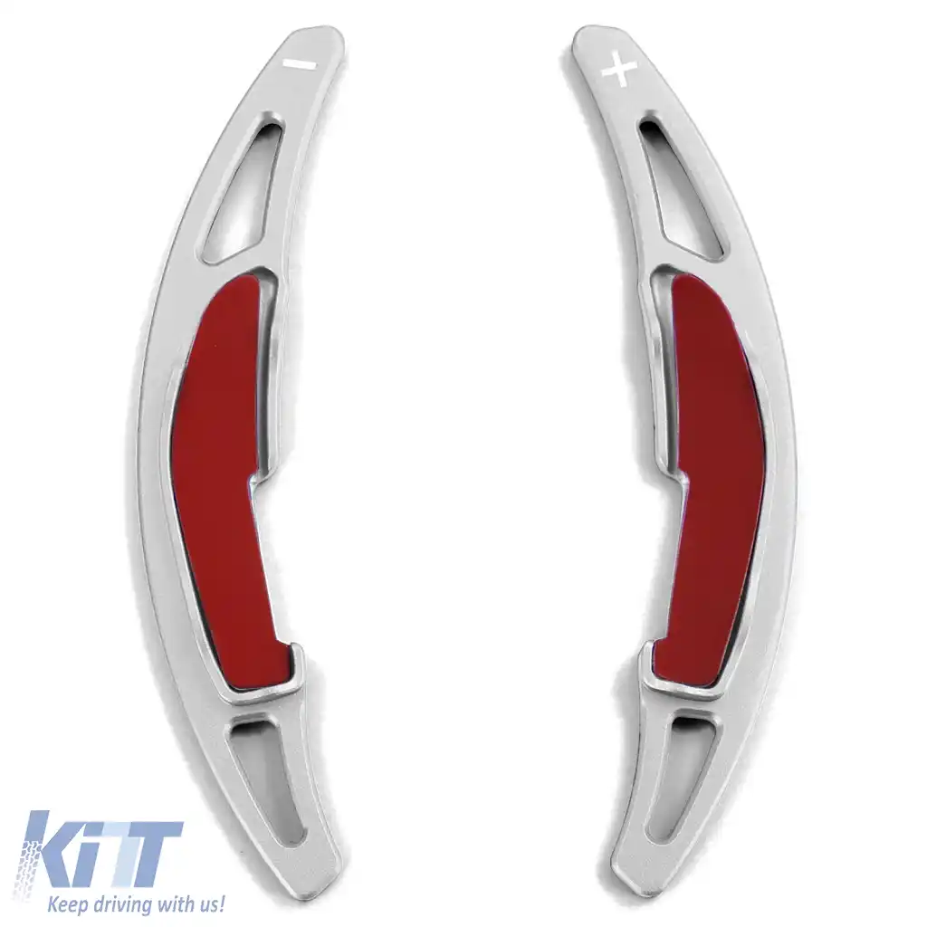 Paddle-uri de schimbare din aluminiu argintiu, potrivite pentru BMW M5 F90 M6 F06 F12 F13-image-6278784